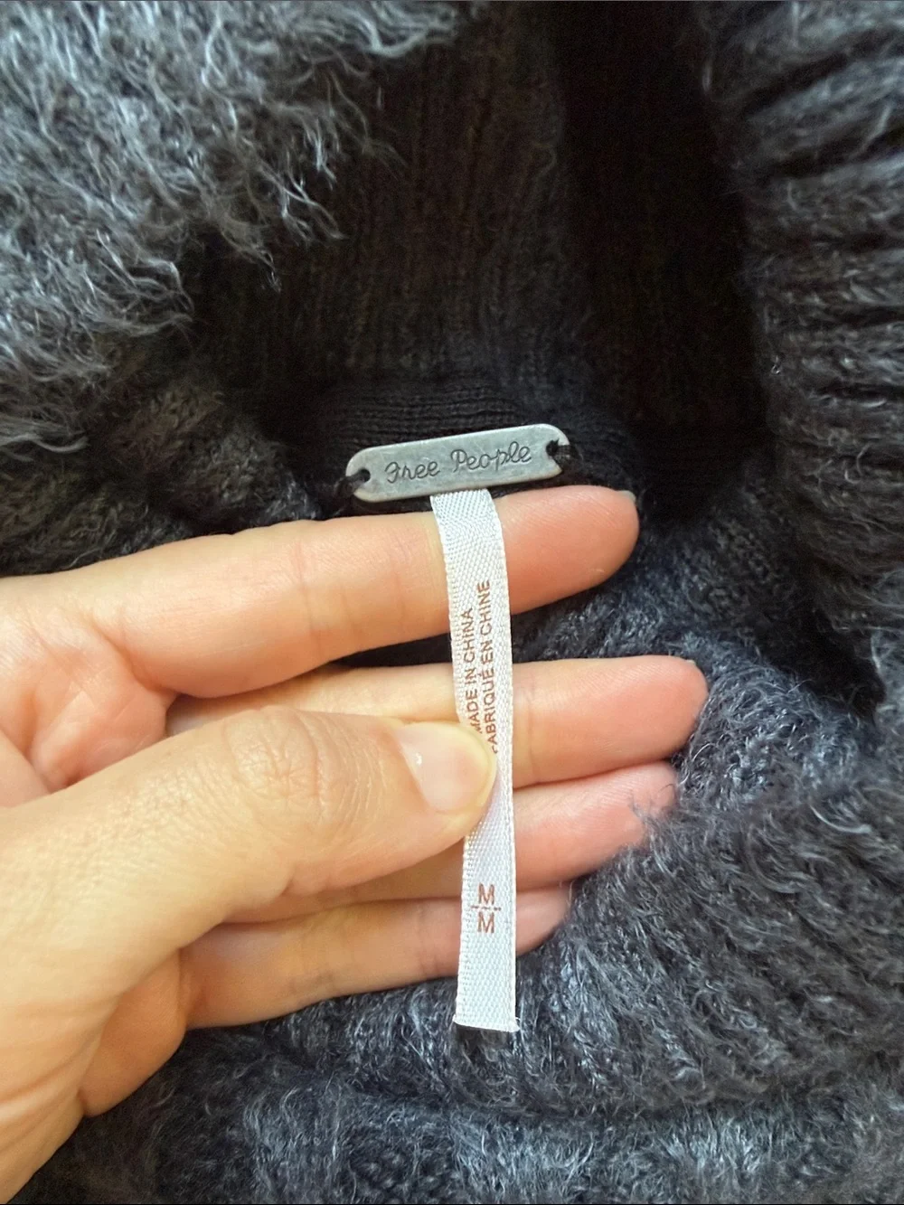 Free People Cozy Ribbed Turtleneck Sweater new with tags